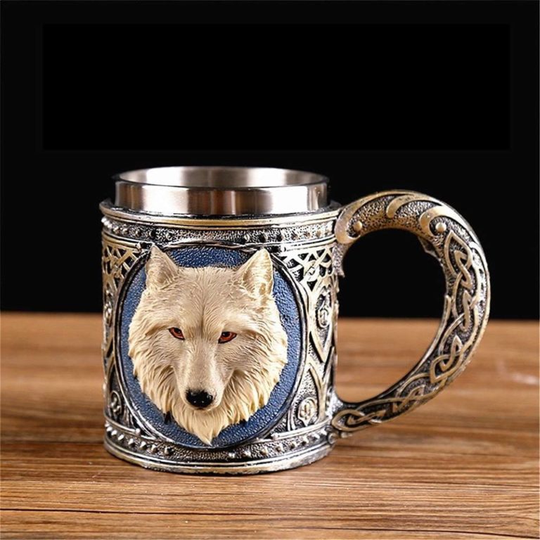 "Wolf" šolja od nehrđajućeg čelika - Image 2