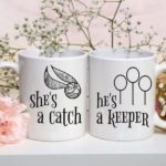 "She's a catch, He's a keeper - Harry Potter" keramičke šolje