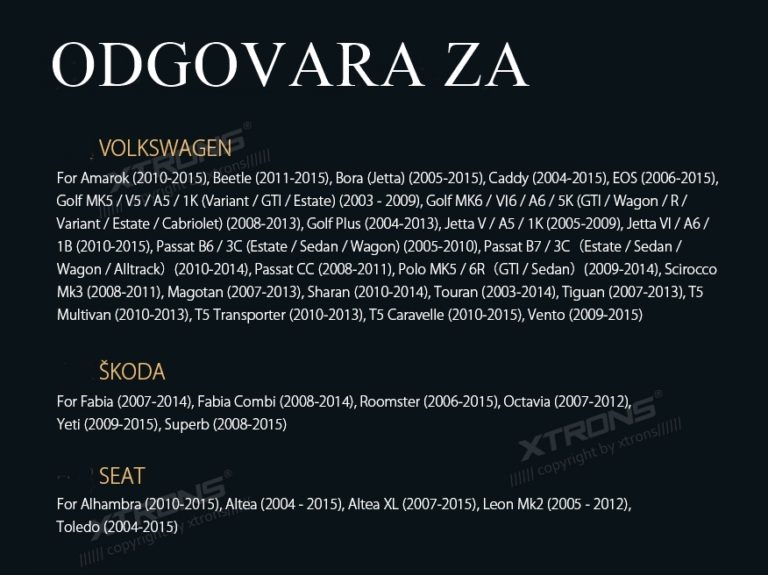 Originalna Multimedia Display (Volkswagen, Škoda, Seat) 2004-2011 Android + Navi - Image 16