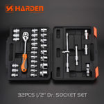 Set gedora sa nastavcima od 32 komada 1/2 "HARDEN" 510432 - Image 2