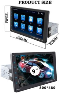 1 Din 9" HD Auto Display (Multimedia) - Radio MP5 Player - Image 3