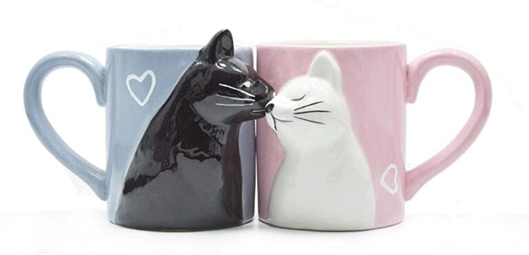 "Cat kiss" set keramičkih šolja - Image 2