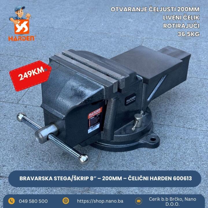 48 Bravarska stega/škrip 8″ – 200mm – čelični HARDEN 600613 - Image 1