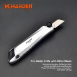 Profesionalni metalni skalpel 18mm sa 6 oštrica HARDEN 570331