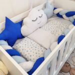 Set Royal Plavi oblak - ogradica, pletenica, plahta, jastuk, jorgan 120x60cm