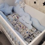 Set Cloud Naučnik-Ogradica sa tri strane, plahta, jastuk, jorgan i dva ukrasna jastuka - 120x60cm