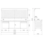Metalni radni stol "Nano-Bodur" (NO:32) - Image 4