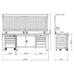 Metalni radni stol "Nano-Bodur" (NO:64) - Image 3