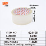 Selotep traka 4.8cmx50m/1.88" x 54.6 Harden 621105 - Image 5