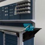 Metalni radni stol "Nano-Bodur" (NO:72) (Okvir - antracit / Paneli - antracit) - Image 5