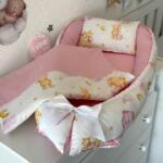 Gnijezdo pletenica s jastukom i jorganom - Roze i Roze Mede