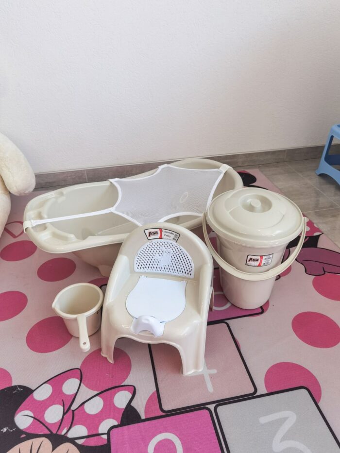 Set za kupanje bebe - Bež - Image 2