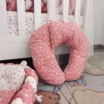 Višenamjenski jastuk za dojenje/hranjenje bebe - Puder roze