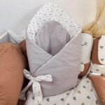 Smotuljak - Sivi s bijelom mašnom i sivim zvjezdicama