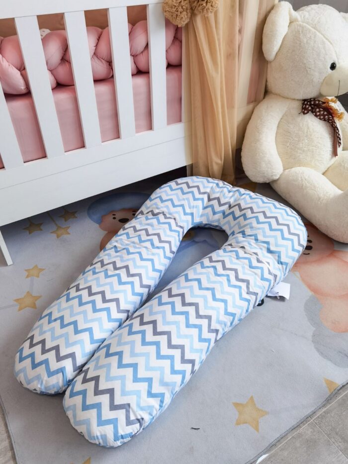 Jastuk za trudnice - Plavi cik cak - Image 2