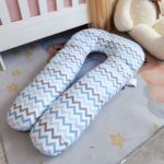 Jastuk za trudnice - Plavi cik cak