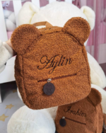 Teddy ruksak sa vezom imena – Smeđi - Image 2