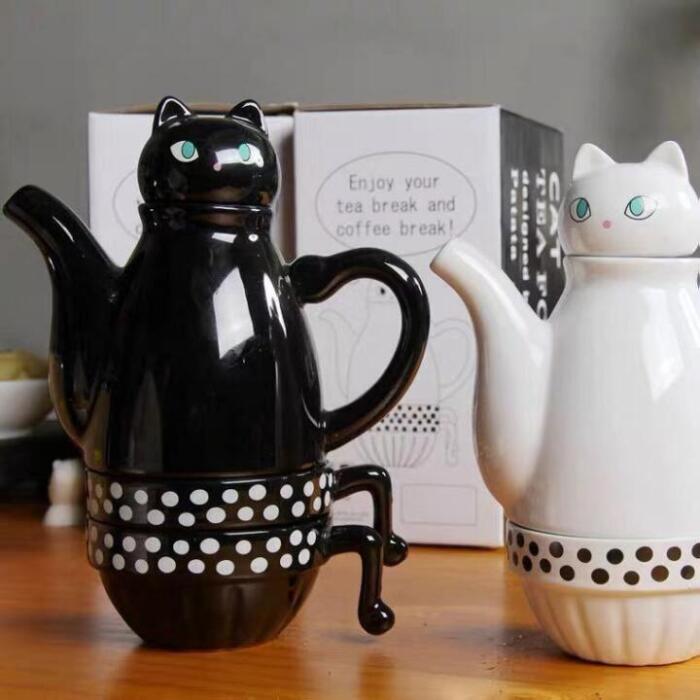 Set "Cat" čajnik i dvije šolje - Image 2