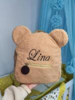 Teddy ruksak sa vezom imena - Roze