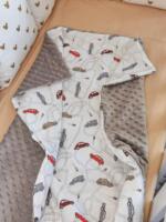 Dekica - Sivi Minky Dots - Image 2