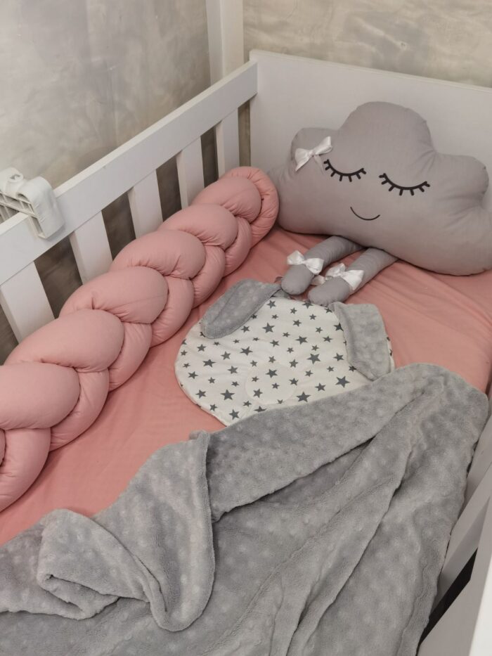 Dekica - Sivi Minky Dots - Image 3