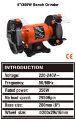 Stolna brusilica 8" HARDEN 753608 - Image 2