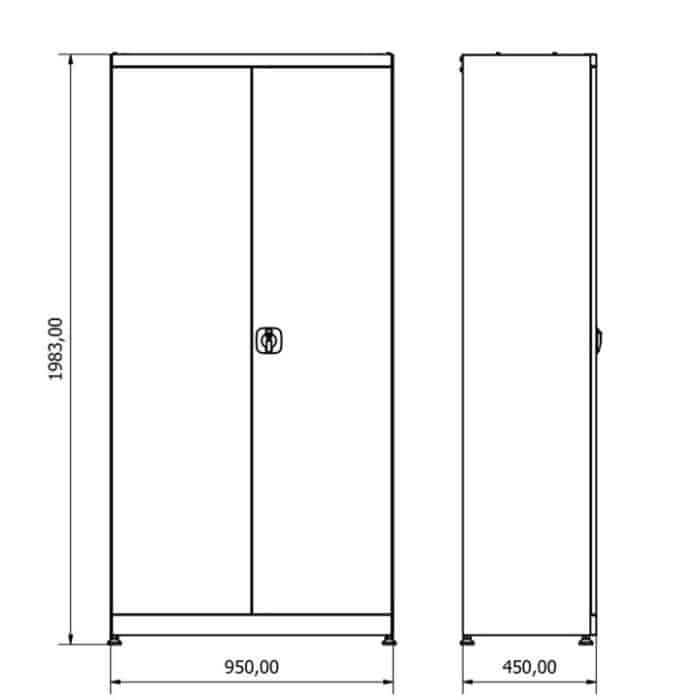 Metalni skladišni ormar "Nano-Bodur" (NO:28) - Image 4