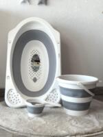 Set za kupanje bebe MAGIC - 4/1 - Sklopiva kada, kanta, bokal i mrežica - Image 2