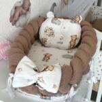 Gnijezdo pletenica Pletenina Smeđa i Mede, s jastukom