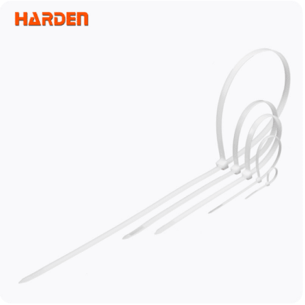 Set 100kom bijelih vezica Harden 8x450mm 623117