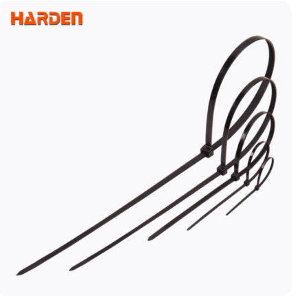 Set 100kom crnih vezica Harden 5x368mm 623212