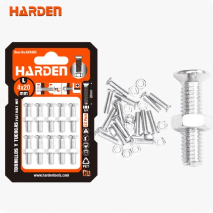Set 4 pari vijaka sa maticom M6-6x50mm Harden 624313