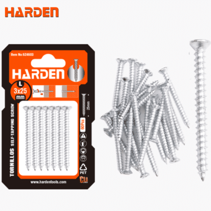 Set 60kom samonarezujućih vijaka 3x25mm Harden 624603