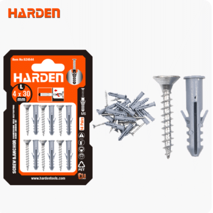 Set 8pari samonarezujućih vijaka sa tiplom 5x40mm Harden 624645
