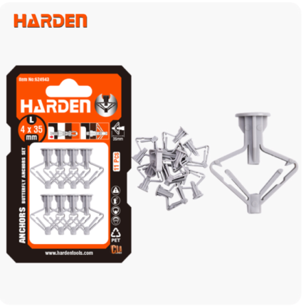 Set 11kom leptir tipla 4x35mm Harden 624943