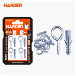 Set 6kom Vijak s okom i tipla #10 Harden 625630