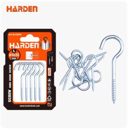 Set 8kom Vijak s kukicom #8 Harden 625708