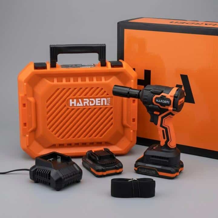 fcvbfcn Udarni odvijač Aku 20V sa 2 baterije i punjačem Harden 758424 - Image 1