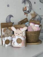 Little Alpaca - Premium Set 2 frotirna peškira, rukavica za kupanje i 4 brisalice M1034-4