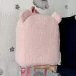 Teddy ruksak sa vezom imena - Roze