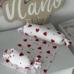 Jastuk za fiksiranje bebe - Crvena srca