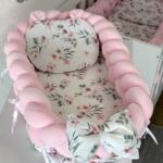 Gnijezdo pletenica Velvet Roze i Behar, s jastukom