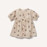Crinkle Buttom Dress